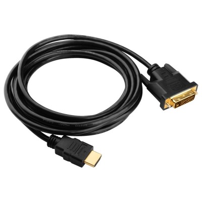 POWERMASTER 5 METRE DVI 24+1 MALE TO HDMI 19P MALE HDMI DVI KABLO