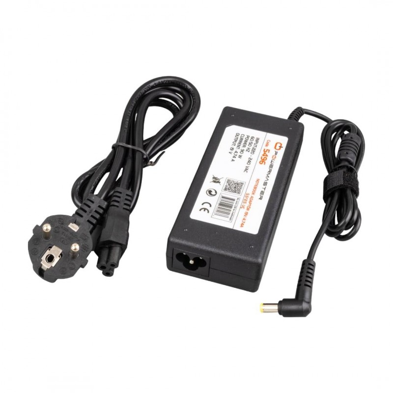 POWERMASTER PM-5496 19 VOLT - 4.74 AMPER 5.5*2.5 UÇLU TOSHIBA HP NOTEBOOK ADAPTÖR