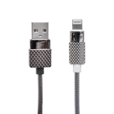 DABMOBİL METAL YAYLI IPHONE LIGHTNING 1 METRE USB DATA VE ŞARJ KABLOSU