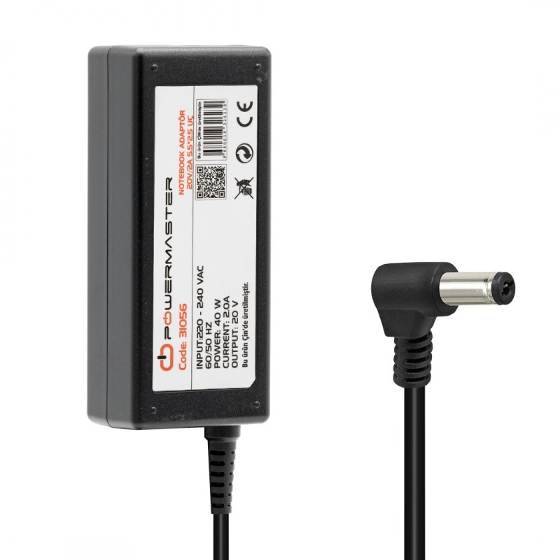 20 VOLT - 2 AMPER 5.5*2.5 UÇLU LENOVO IBM NOTEBOOK ADAPTÖR