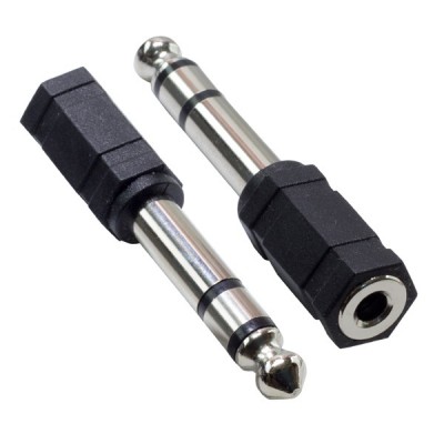 6.3 MM STEREO ERKEK/3.5MM DİŞİ ÇEVİRİCİ (3.5MM-6.3MM YÜKSELTİCİ)