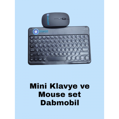 DABMOBİL MİNİ KABLOSUZ KLAVYE MOUSE+TELEFON TUTACAĞI