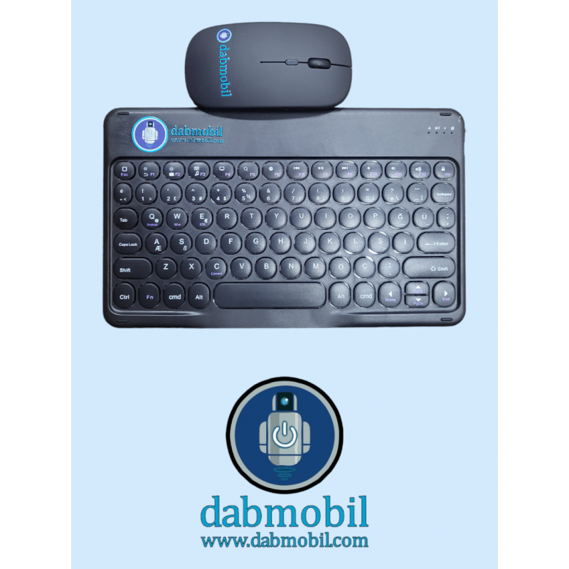 DABMOBİL MİNİ KABLOSUZ KLAVYE MOUSE+TELEFON TUTACAĞI