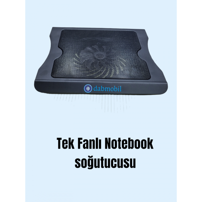 DABMOBİL 120mm Tek Fanlı Işıklı Notebook Soğutucu 1700rpm