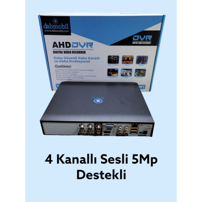 DABMOBİL 4 KANAL 1080N AHD DVR KAYIT CİHAZI 5MP FULL HD XMEYE